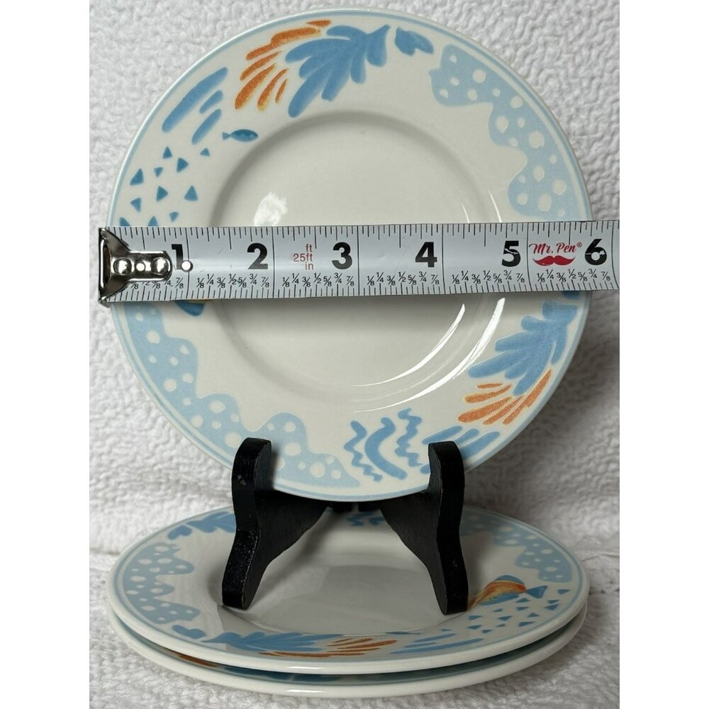 Edgewater Laughlin Nevada Bread Dessert Plates Set Of 3 Very Good Cond 5 3/4”